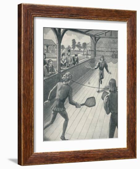 'Tennis in the Days of the Tudors', c1934-Unknown-Framed Giclee Print