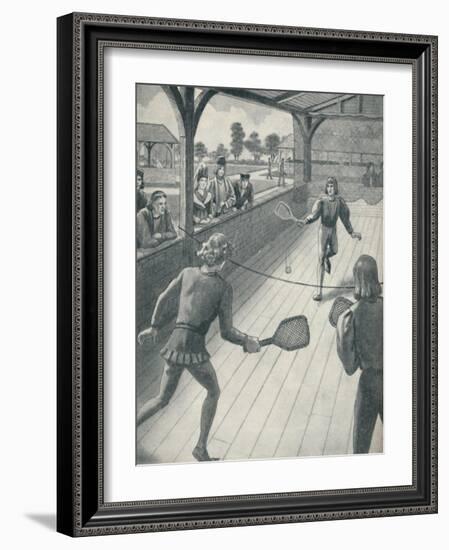 'Tennis in the Days of the Tudors', c1934-Unknown-Framed Giclee Print