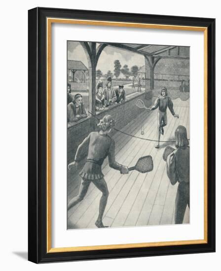 'Tennis in the Days of the Tudors', c1934-Unknown-Framed Giclee Print