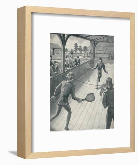 'Tennis in the Days of the Tudors', c1934-Unknown-Framed Giclee Print