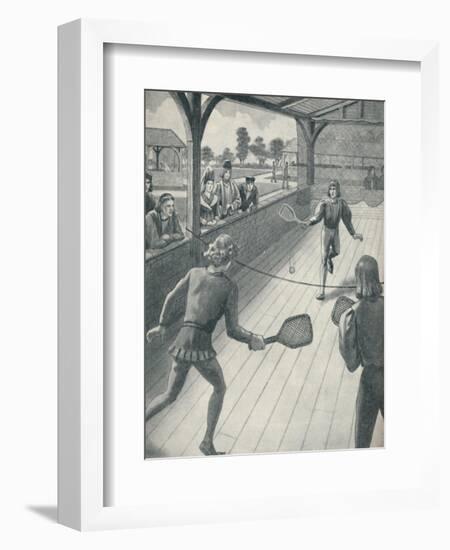 'Tennis in the Days of the Tudors', c1934-Unknown-Framed Giclee Print