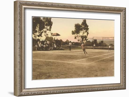Tennis Match-null-Framed Art Print