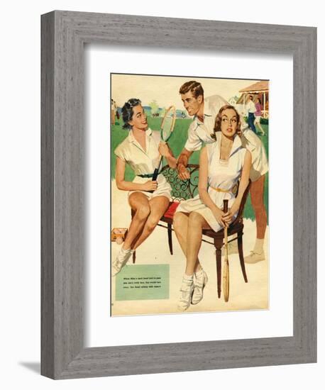 Tennis, Maudson, 1953, UK-null-Framed Giclee Print