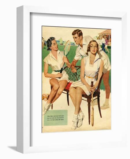 Tennis, Maudson, 1953, UK-null-Framed Giclee Print