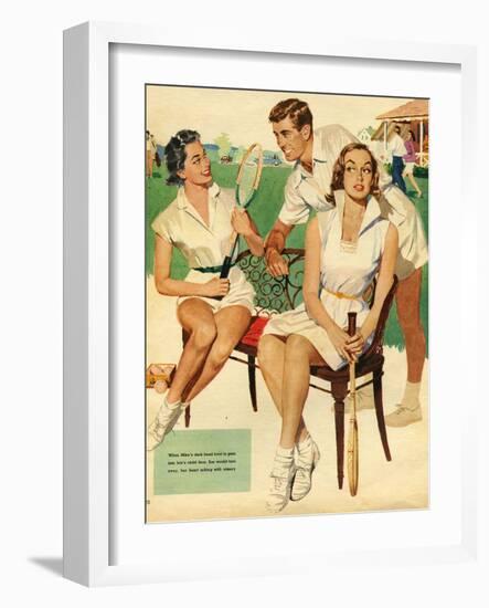 Tennis, Maudson, 1953, UK-null-Framed Giclee Print