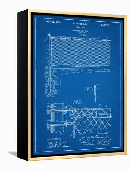 Tennis Net Patent-null-Framed Stretched Canvas