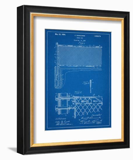 Tennis Net Patent-null-Framed Premium Giclee Print