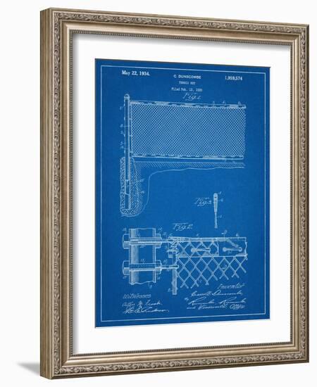 Tennis Net Patent-null-Framed Art Print