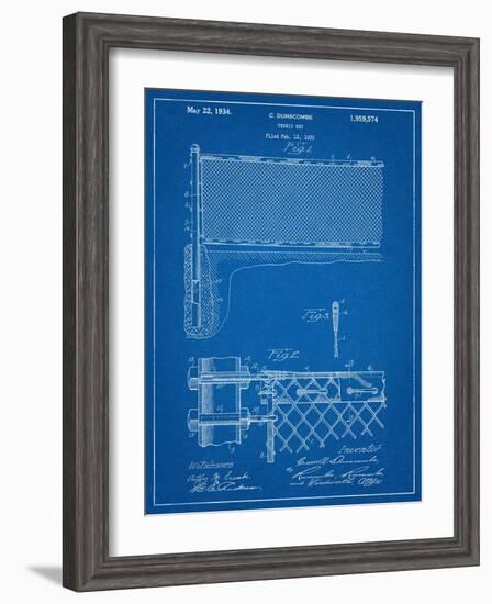 Tennis Net Patent-null-Framed Art Print