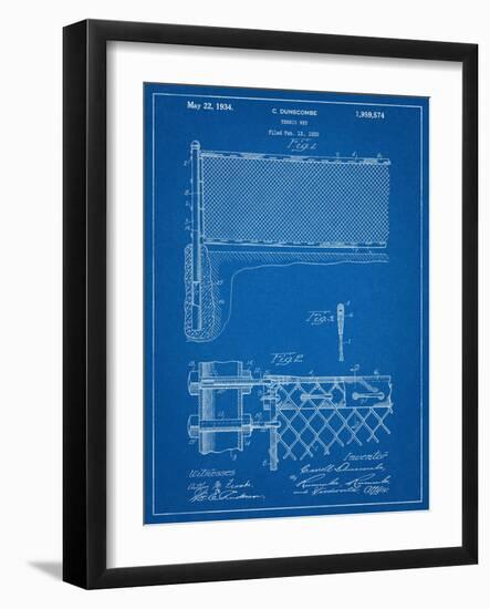 Tennis Net Patent-null-Framed Art Print