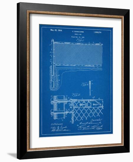 Tennis Net Patent-null-Framed Art Print