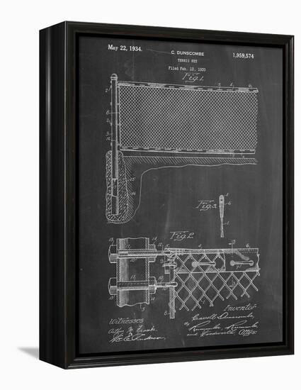 Tennis Net Patent-null-Framed Stretched Canvas
