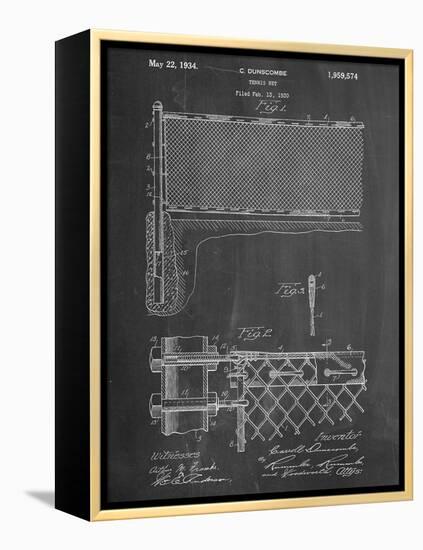 Tennis Net Patent-null-Framed Stretched Canvas