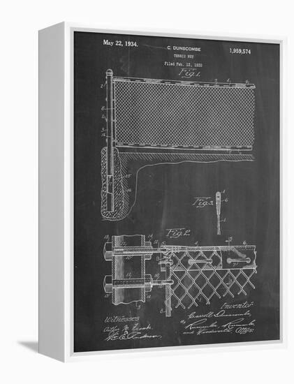 Tennis Net Patent-null-Framed Stretched Canvas