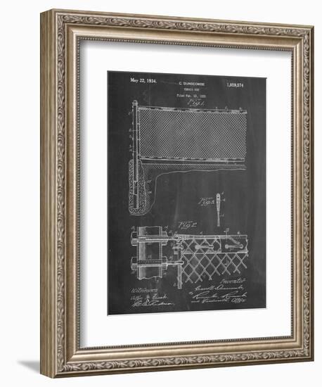 Tennis Net Patent-null-Framed Art Print