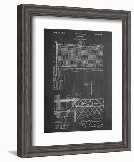 Tennis Net Patent-null-Framed Art Print