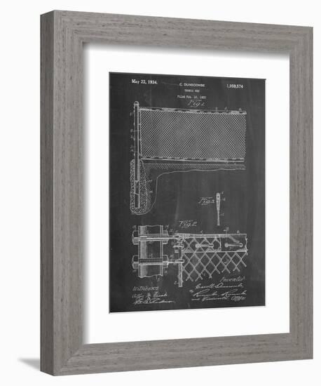 Tennis Net Patent-null-Framed Art Print