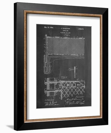 Tennis Net Patent-null-Framed Art Print