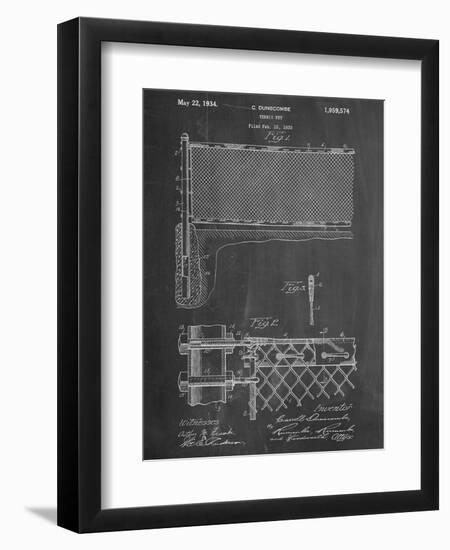 Tennis Net Patent-null-Framed Art Print