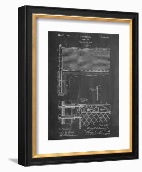 Tennis Net Patent-null-Framed Art Print