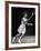 Tennis Player Maureen Connolly, Serving the Ball-Allan Grant-Framed Premium Photographic Print