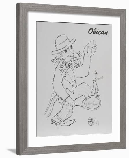 Tennis Player-Jovan Obican-Framed Collectable Print