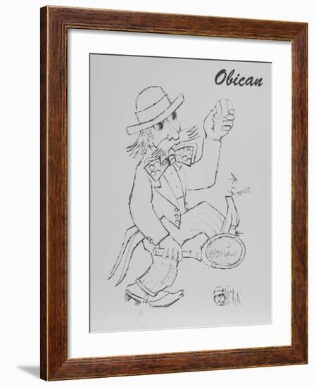 Tennis Player-Jovan Obican-Framed Collectable Print