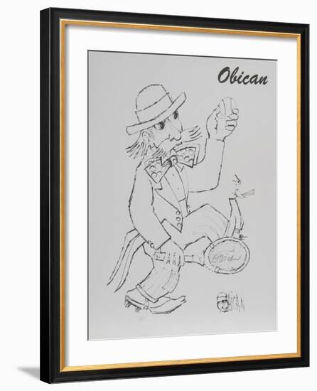 Tennis Player-Jovan Obican-Framed Collectable Print