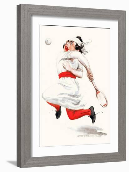 Tennis Player-James Montgomery Flagg-Framed Art Print