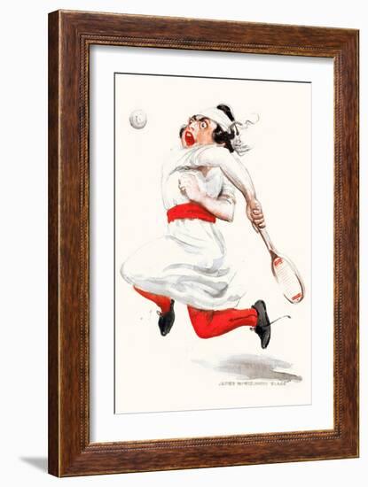 Tennis Player-James Montgomery Flagg-Framed Art Print