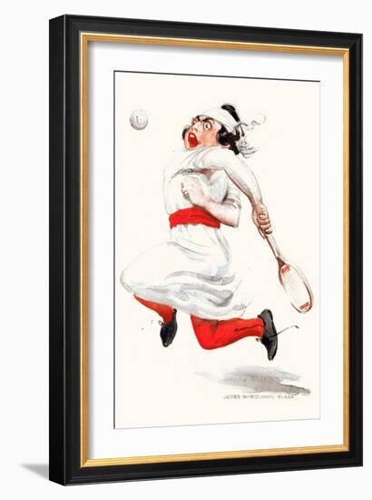 Tennis Player-James Montgomery Flagg-Framed Art Print