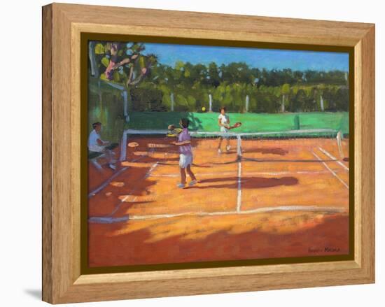 Tennis Practise , Cap d’Adge, France, 2013-Andrew Macara-Framed Premier Image Canvas