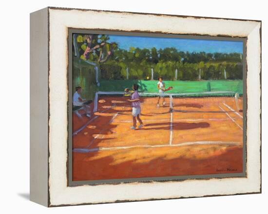 Tennis Practise , Cap d’Adge, France, 2013-Andrew Macara-Framed Premier Image Canvas