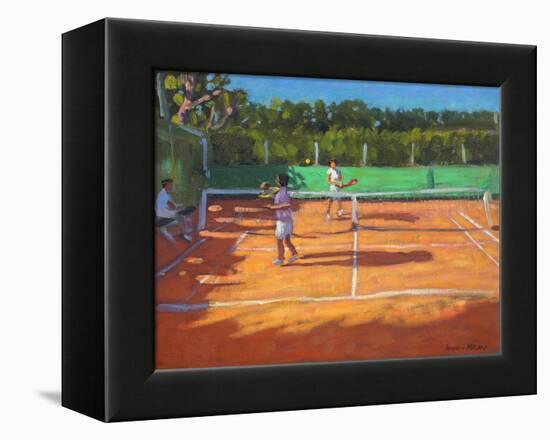 Tennis Practise , Cap d’Adge, France, 2013-Andrew Macara-Framed Premier Image Canvas