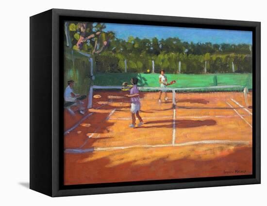 Tennis Practise , Cap d’Adge, France, 2013-Andrew Macara-Framed Premier Image Canvas