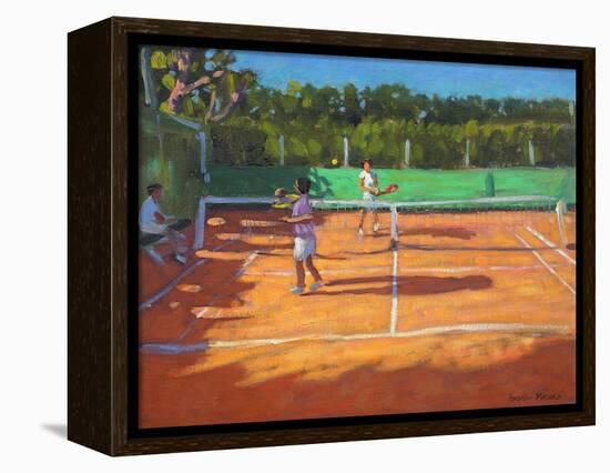 Tennis Practise , Cap d’Adge, France, 2013-Andrew Macara-Framed Premier Image Canvas