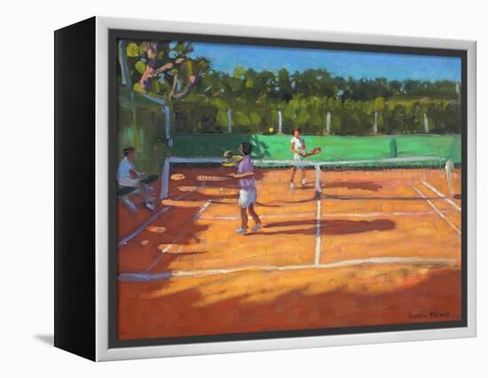 Tennis Practise , Cap d’Adge, France, 2013-Andrew Macara-Framed Premier Image Canvas