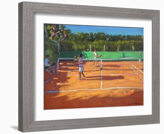 Tennis Practise , Cap d’Adge, France, 2013-Andrew Macara-Framed Giclee Print
