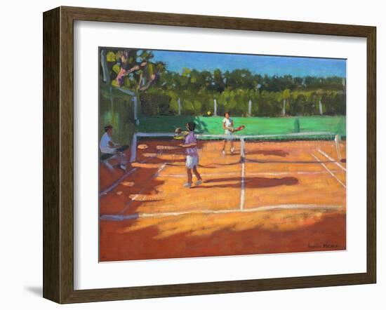 Tennis Practise , Cap d’Adge, France, 2013-Andrew Macara-Framed Giclee Print