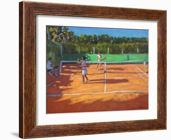 Tennis Practise , Cap d’Adge, France, 2013-Andrew Macara-Framed Giclee Print