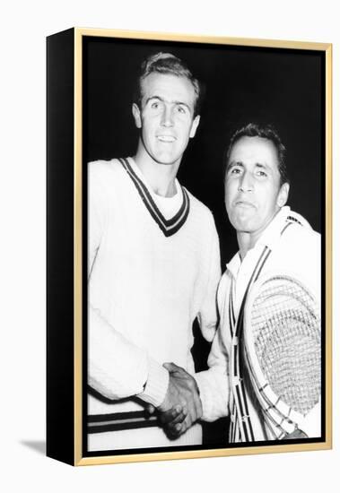 Tennis Pros, Ecuador's of Pancho Segura (Right) and Ken Mcgregor at Madison Square Garden-null-Framed Stretched Canvas