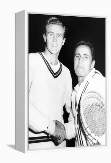 Tennis Pros, Ecuador's of Pancho Segura (Right) and Ken Mcgregor at Madison Square Garden-null-Framed Stretched Canvas