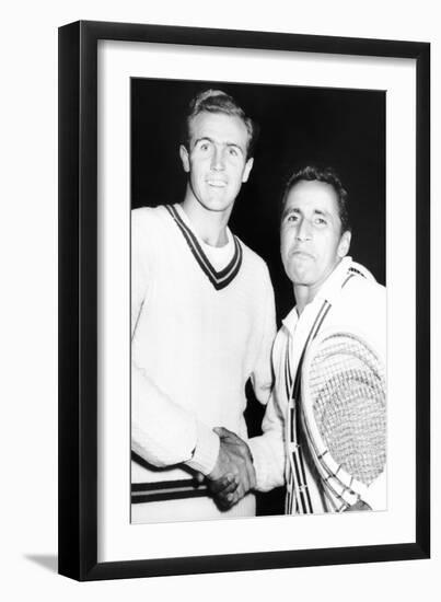 Tennis Pros, Ecuador's of Pancho Segura (Right) and Ken Mcgregor at Madison Square Garden-null-Framed Photo