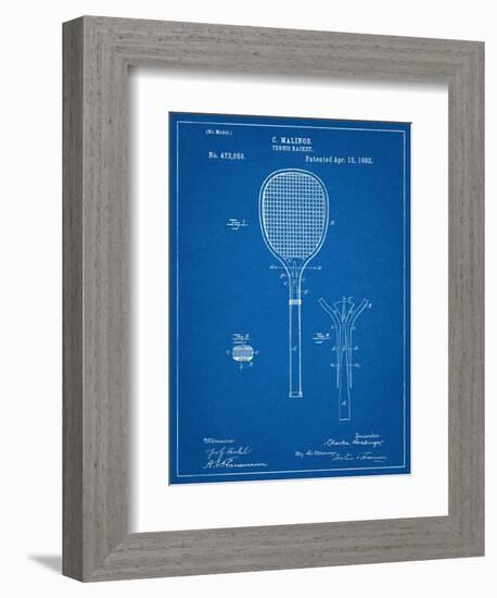 Tennis Racket Patent-null-Framed Art Print