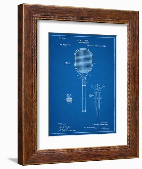 Tennis Racket Patent-null-Framed Art Print