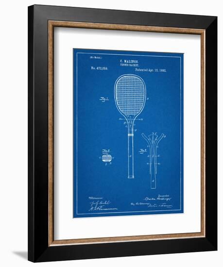 Tennis Racket Patent-null-Framed Art Print