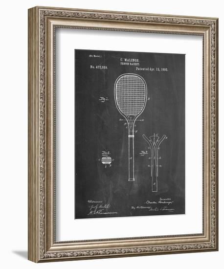 Tennis Racket Patent-null-Framed Art Print