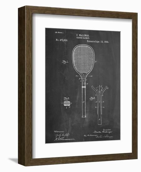 Tennis Racket Patent-null-Framed Art Print