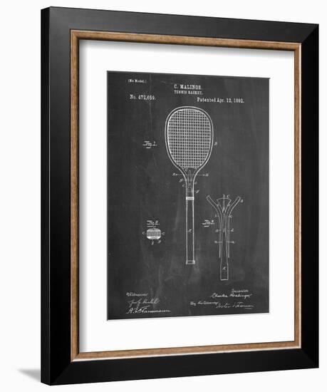 Tennis Racket Patent-null-Framed Art Print