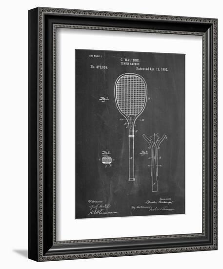 Tennis Racket Patent-null-Framed Art Print